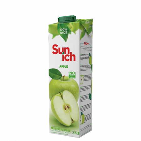 Sunich натуральный сок зелёного яблока 1 л
