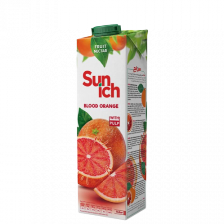 Sunich натуральный сок красного апельсина 1 л