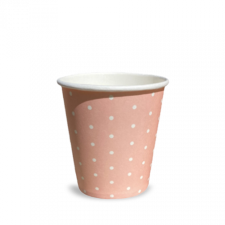 Pink paper cup 200 ml