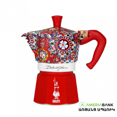 Bialetti Moka Express D&G Sicilian կարմիր սրճեփ 130մլ