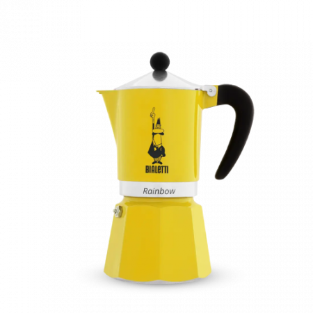 Bialetti Rainbow yellow coffee maker 130 ml