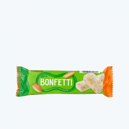 Bonfetti nougat and peanuts bar 25g