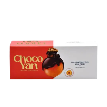 ChocoYan դեղձի չիր ընկույզով շոկոլադապատ 250գ 
