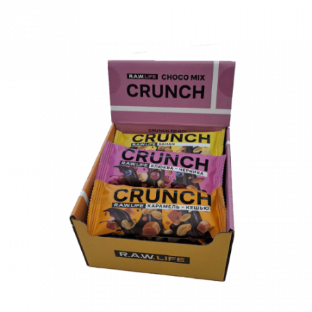 R.A.W Life Crunch Cհoco Mix батончики 12шт