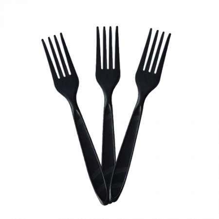 Disposable black fork 100 pcs