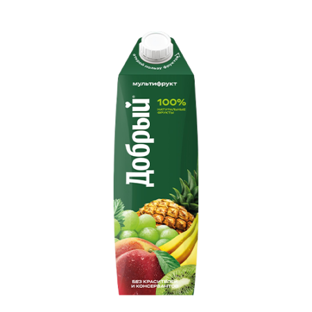 Добрый multifruit natural juice 1l
