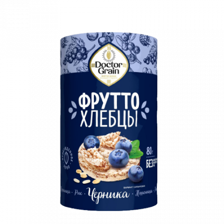 Doctor Grain Frutto blueberry crispbreads 80g