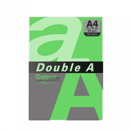 Թուղթ A4 Կանաչ Double A - Գունավոր Թուղթ Ա4