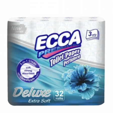Ecca Premium Deluxe трехслойная туалетная бумага 32 шт