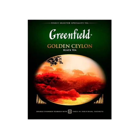 Greenfield Golden Ceylon чай черный в пакетиках 100 шт
