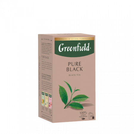 Greenfield Pure Black սև թեյ ծրարիկով 20 հատ