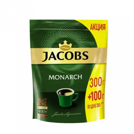  Jacobs Monarch Zip Լուծվող Սուրճ 300գ + 100գ 