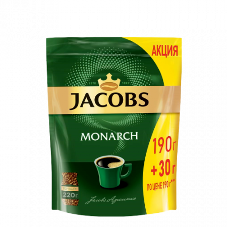 Jacobs Monarch ZIP լուծվող սուրճ 190գր