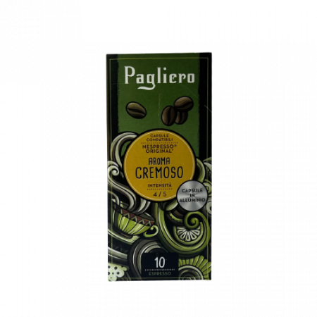 Pagliero Cremoso Nespresso coffee capsules 10 pcs