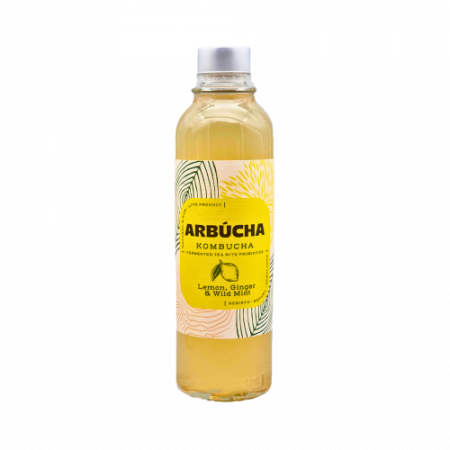 Arbucha Kombucha ginger lemon and wild mint 330ml