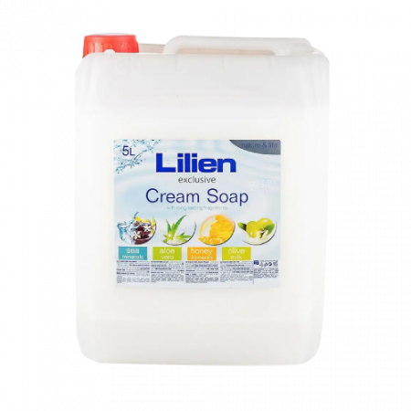 Lilien оливково-молочное жидкое мыло 5л