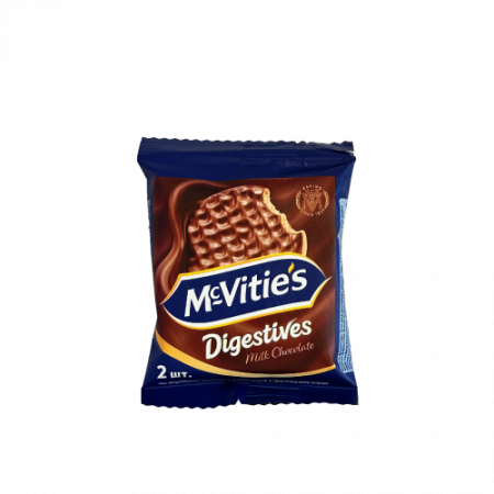 McVities Digestives Milk Chocolate կաթնային շոկոլադով թխվածքաբլիթ 2հատ