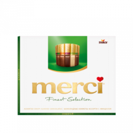 Merci նուշով շոկոլադե կոնֆետների հավաքածու 250գր