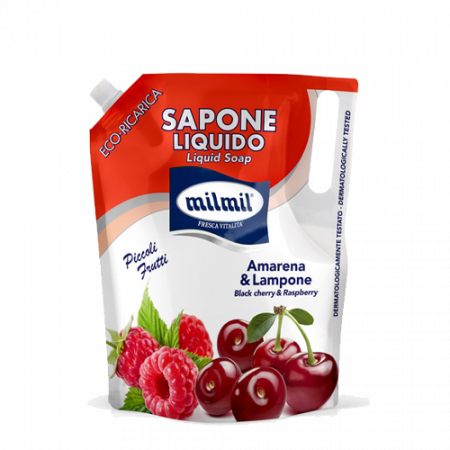 Milmil liquid soap black cherry & raspberry 900ml