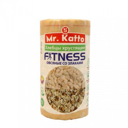 Mr. Katto Fitness овсяные со злаками хлебцы 68гр