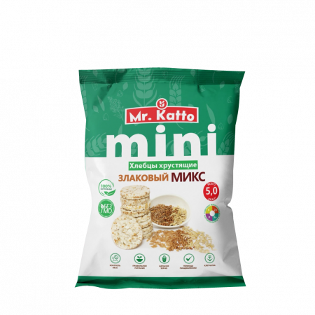 Mr. Katto mini Crispbreads with cereal mix 70g