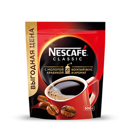 Растворимый Кофе Nescafe Classic 500г - Нескафе Классик