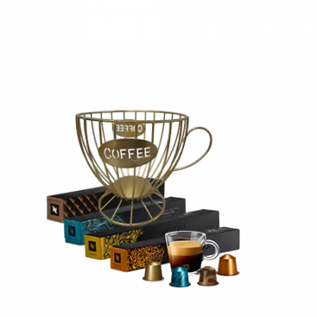 Nespresso Փաթեթ + Նվեր տակդիր-բաժակ
