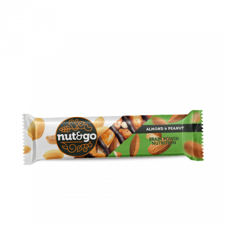 Nut&go almond & peanut bar 34g