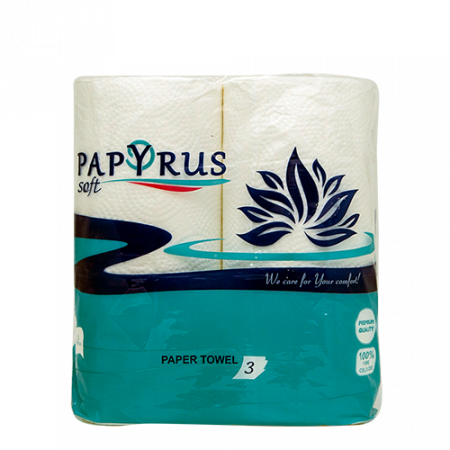 Soft Papyrus 3ply paper towel 2pcs