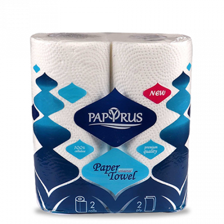 Soft Papyrus two-layer kitchen paper towel 2 pcs