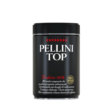 Pelini Top խոշոր աղացած սուրճ թիթեղյա տարայով 250գ

