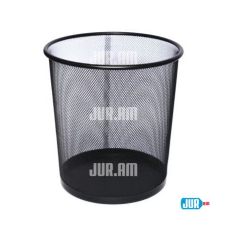 Metal office trash can