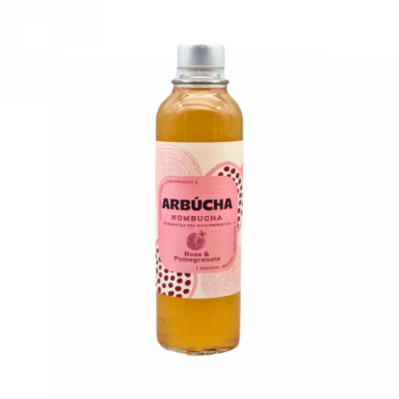 Arbucha Kombucha pomegranate and rose 330ml