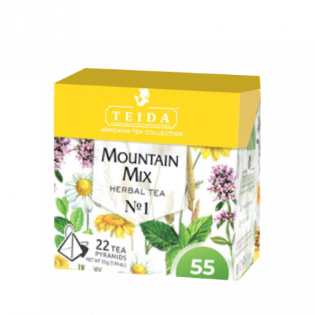 Teida mountain mix N1 կանաչ թեյ ծրարիկով 22հատ