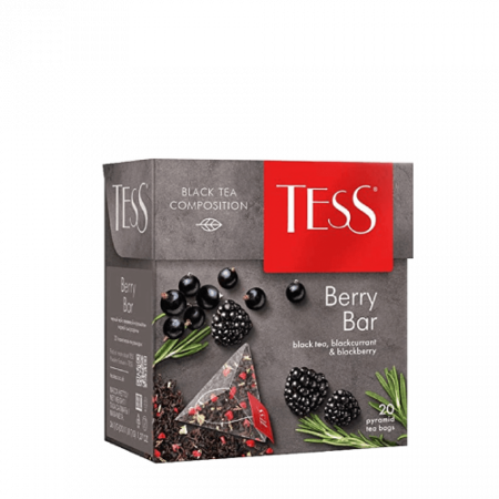 Tess Berry Bar սև թեյ բրգաձև ծրարիկով