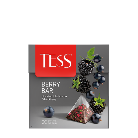 Tess Berry Bar սև թեյ բրգաձև ծրարիկով
