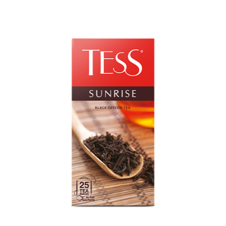 Սև Թեյ Tess Sunrise Փաթեթներով - Թեյ Տեսս