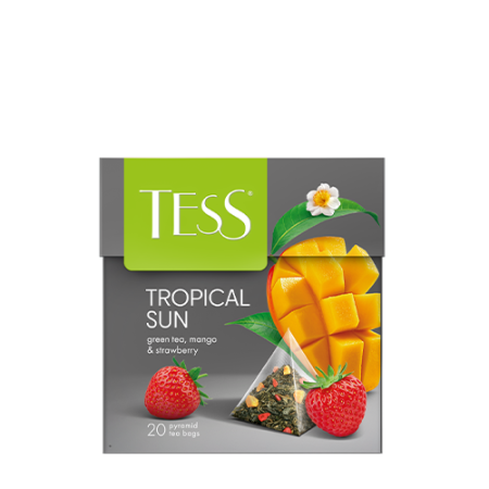 Tess Tropical Sun կանաչ թեյ բրգաձև ծրարիկով
