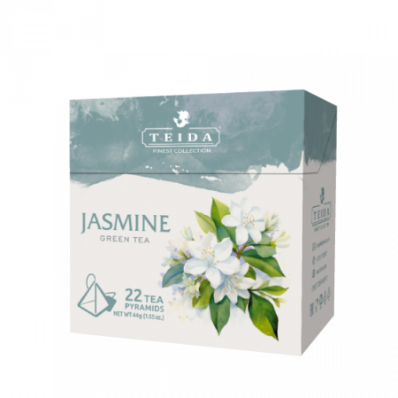 Teida Jasmine կանաչ թեյ բրգաձև ծրարիկով 22 հատ