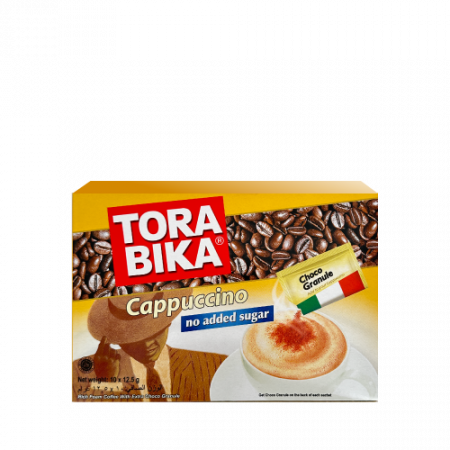 Torabika Cappuccino առանց շաքար լուծվող սուրճ 10 հատ