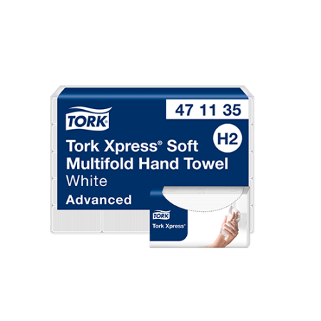 Tork Xpress դիսպենսերի երկշերտ թղթե սրբիչ 190 թերթ
