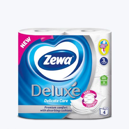Zewa Deluxe трехслойная туалетная бумага 4 шт