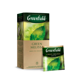 Зеленый Чай Greenfield Green Melissa - Чай Гринфилд