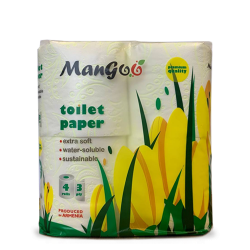 Mango трехслойная туалетная бумага 4 шт