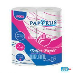Soft Papyrus двухслойная туалетная бумага 4 шт