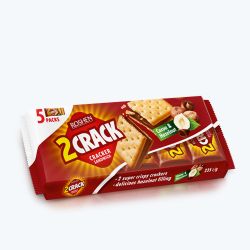 Roshen 2 Crack crackers with cocoa and nuts 235 g
