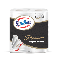 Silk Soft трехслойные кухонные бумажные полотенца 2 шт.