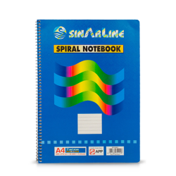 Spiral notebook A4 lined 70 sheets