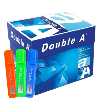 Double A A4 Paper 5 packs + Marker Set