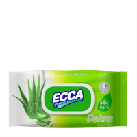 Ecca Deluxe Aloe Vera թաց անձեռոցիկ 80 հատ